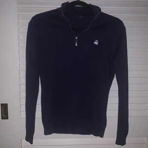 NWOT! Brooks Factory navy quarter-zip